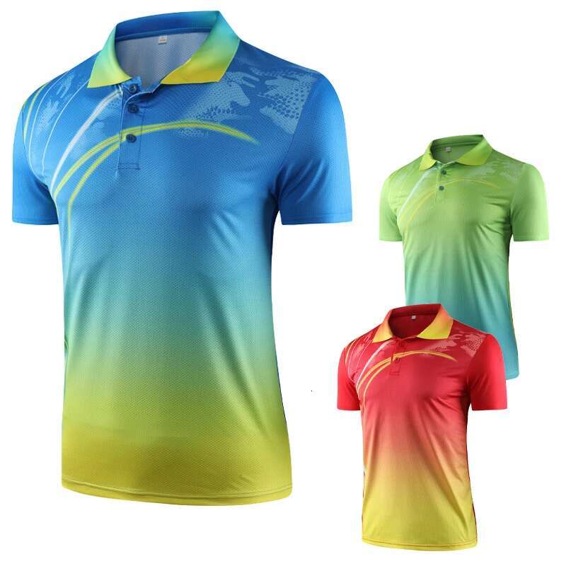 Ddmyoutdoor China Domestic Badminton Tee Men Running Tranning Short Sleeve Summer New Sport Table Tennis Lapel Golf Shirt Breathable Custom D Print To