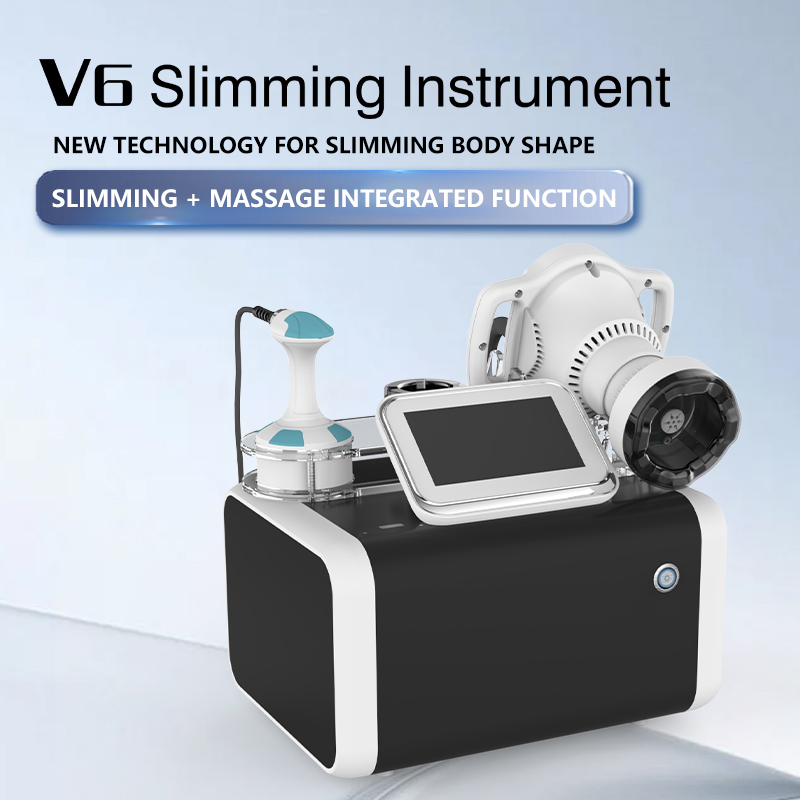 Non-invasive V6 Slimming Instrument 40K Ultrasonic 360 Rotary Negative Pressure Massage Deep Muscle Stimulator Body Shaping Skin Tightening Machine