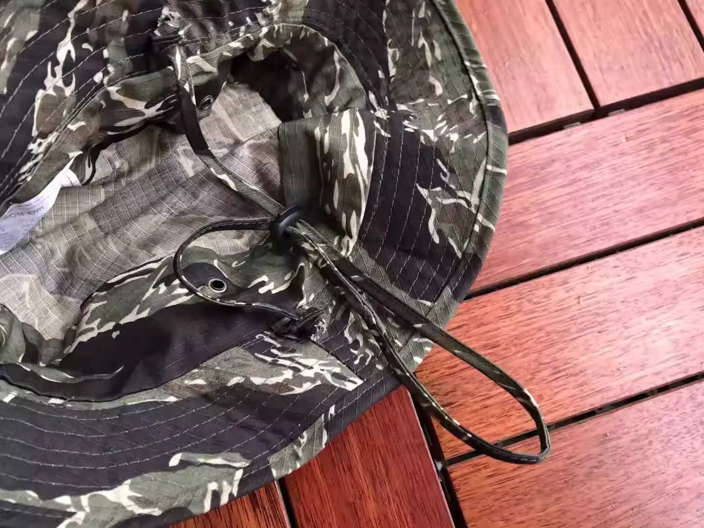 Jung short-brimmed tactical boonie hat SOG Vietnam War fashion outdoor mountaineering sunshade hat tiger Camouflage Combat hatXJ250116
