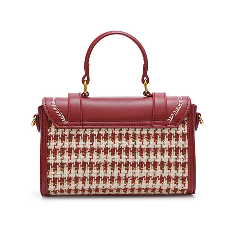 New Designer Plaid Handbag Casual Shoulder Bag Outdoor Phone Bag Trendy Wallet Large Capacity Small Square Bag