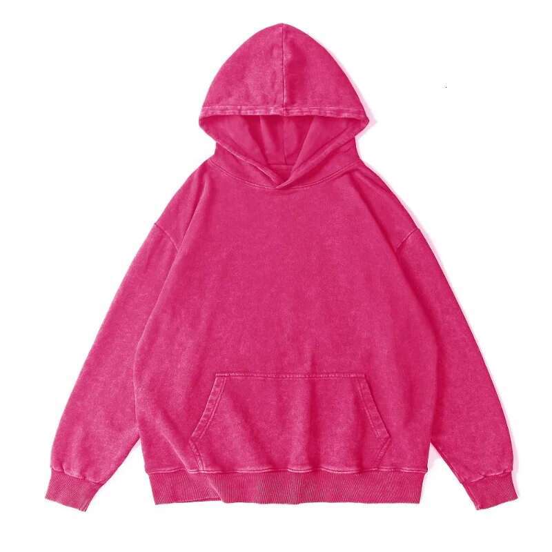 Oversize Distressed Men's And Women's Drop Shoulder Retro Fashion Brand Cotton Washed Loose Hoodie