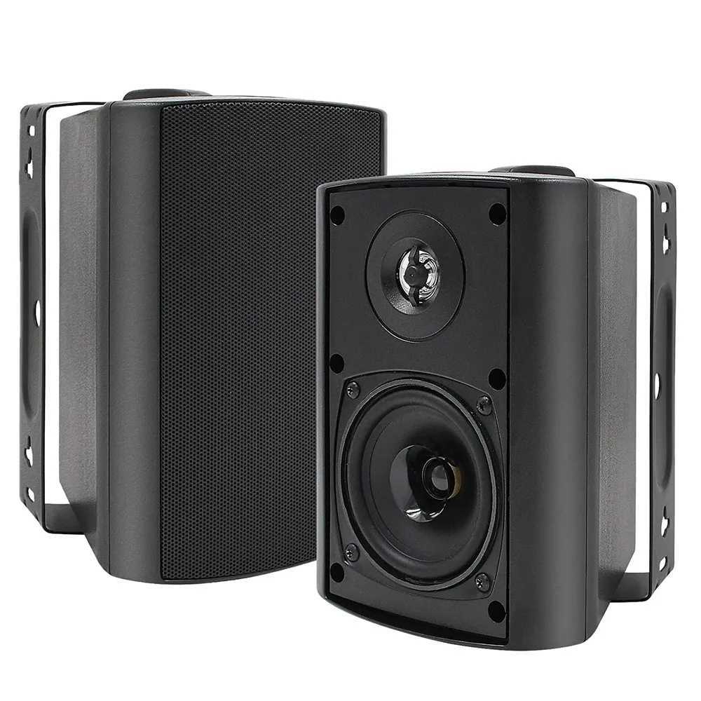 Car Audio Herdio 2PCS 4 200 Watt Indoor Outdoor Speakers Wall Mounted 2 Way Audio SystemPowerful Bass Expansive Stereo Sound Coverage H250118