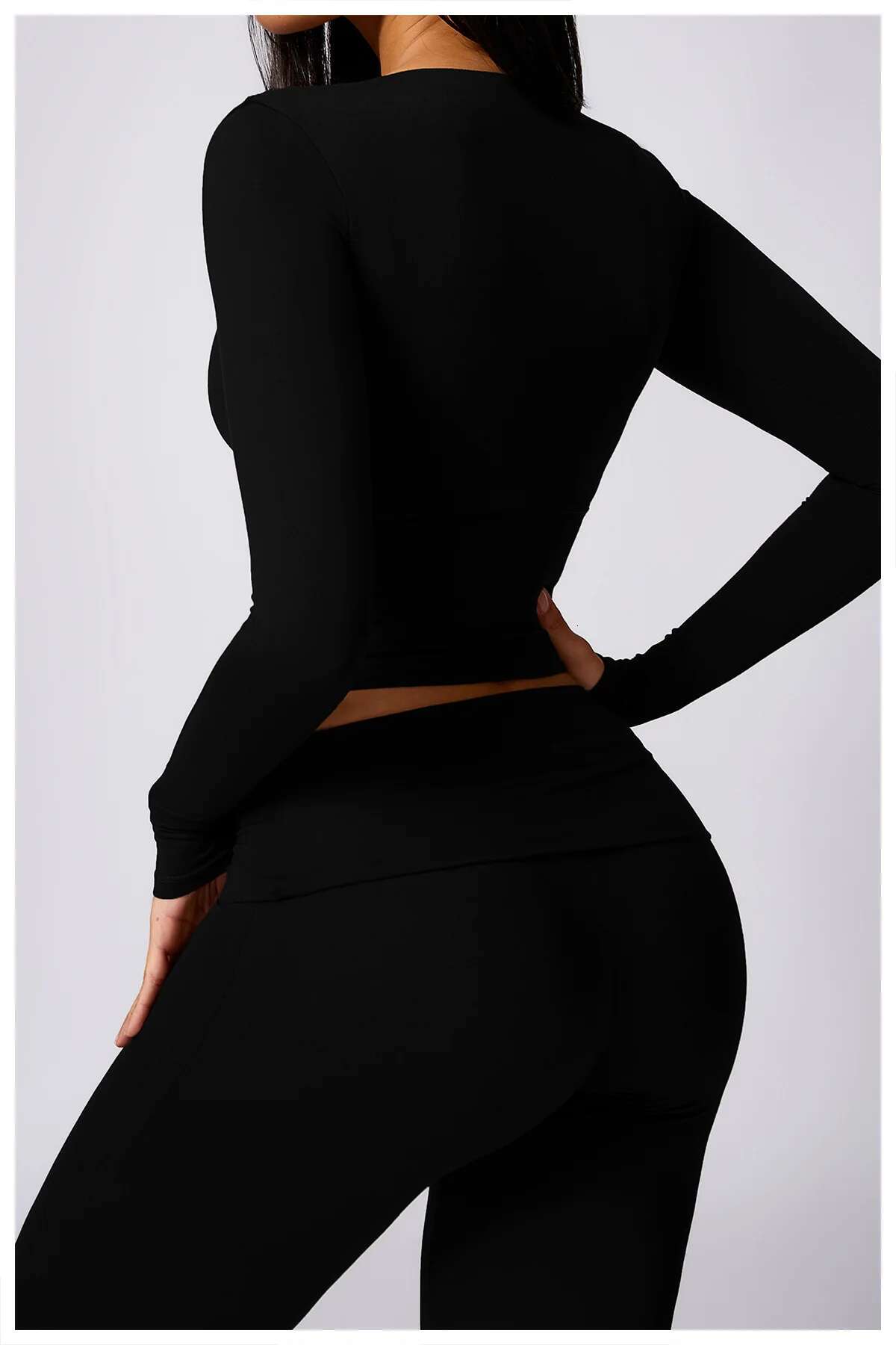 Ddmyoutdoor China Domestic Mermaid Curve Casual Sports Top With Chest Pad Sexy Pure Slimming Tight Yoga Long Sleeve Long Sleeve Workout Top