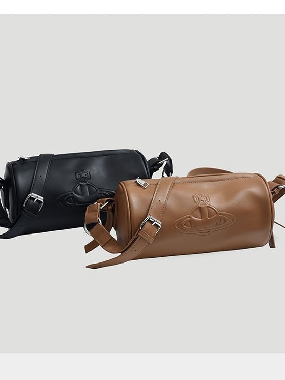 New Designer Retro Classic Saturn Cylindrical Bag Bowling Bag Casual Shoulder Bag Trendy Crossbody Bag Unisex Bag Commuting Bag