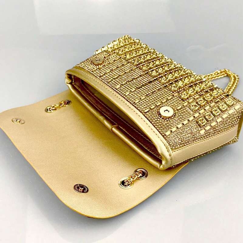 JIOMAY Glamorous Wallets For Designer Bags Dia Shoulder Women Party Portable Messenger Gold Bag