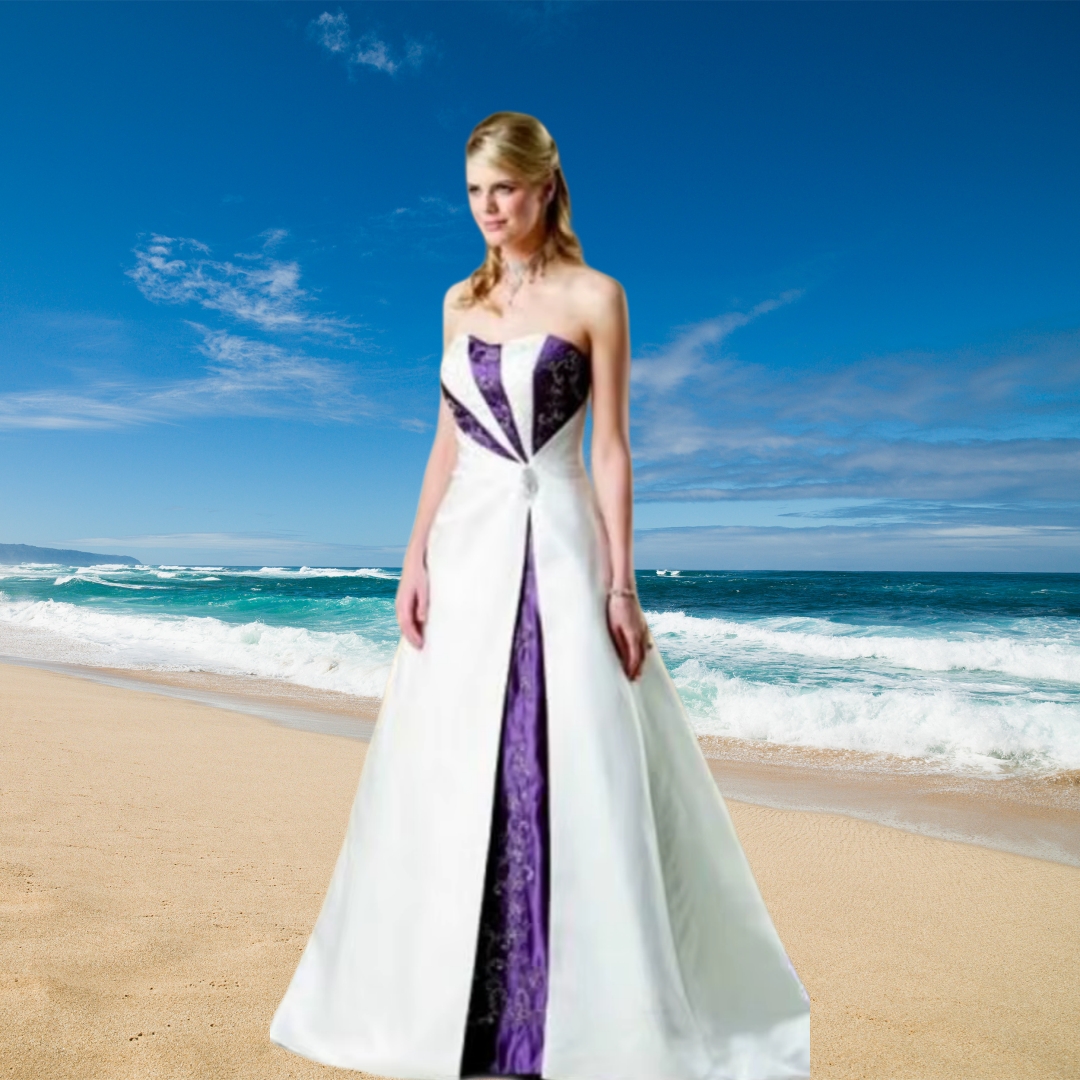 Vintage Burgundy And White Embroidery Wedding Dresses Contrast Color Satin A-Line Beach Bridal Gowns Court Train Lace-Up Corset Vestido De Novia 2025