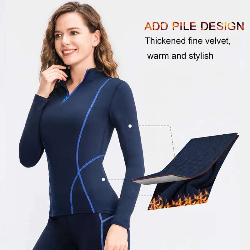 Ddmyoutdoor China Domestic Piece Yoga Thermal Leggings Set Underwear Women Warm Sportswear Fiess Suit Sports Tracksuit Workout Gym Clothing XL