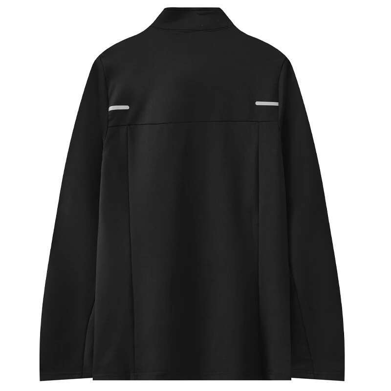 Ddmyoutdoor China Domestic Bodybuilding Training Tee Running Quick Dry Elastic Half Zipper Fiess Pullover Workout Men Finger Hole Long Sleeves