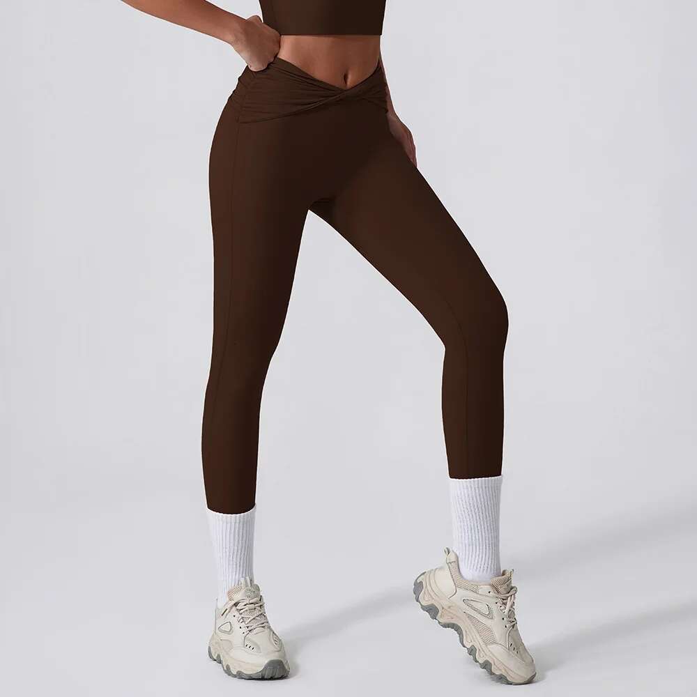 Ddmyoutdoor China Domestic Mermaid Curve Tight Quick Drying Yoga Women S Kink High Waist Hip Lifting Fiess Outdoor Running All Match Sports Pants