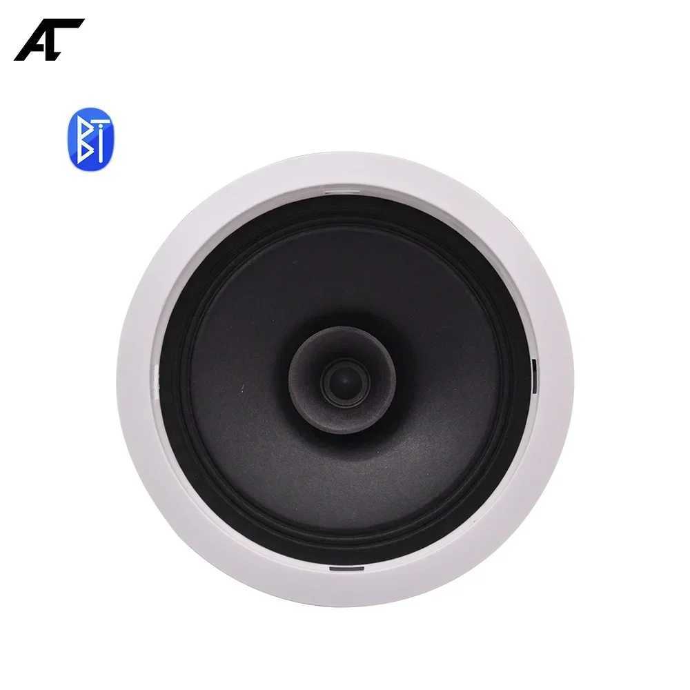 Car Audio Ceiling Speaker 6inch Built-in Class-D Amplifier Full Range Bluetooth Wall Loudspeaker for Smart Home Theater Sound System Music H250118