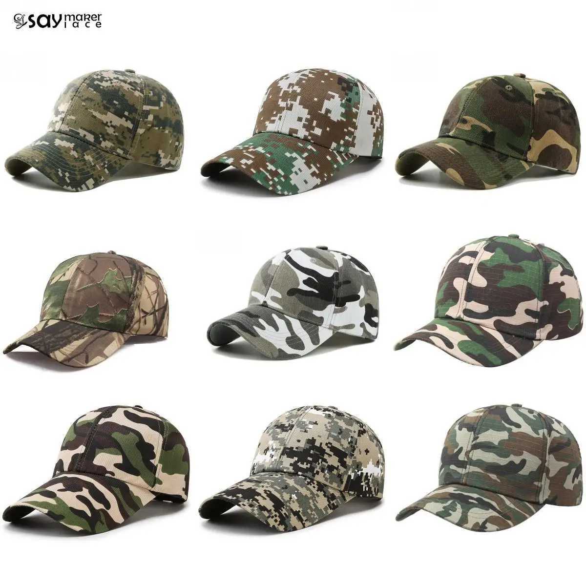 Adjustab Baseball Tactical Summer Sunscreen Hat Camouflage Military Army Camo Airsoft Hunting Cam Hiking Fishing sXJ250116