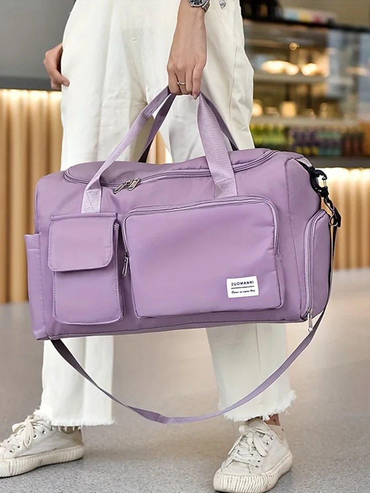 Unisex large capacity travel bag nylon waterproof gym handbag womens luggage bag 250109
