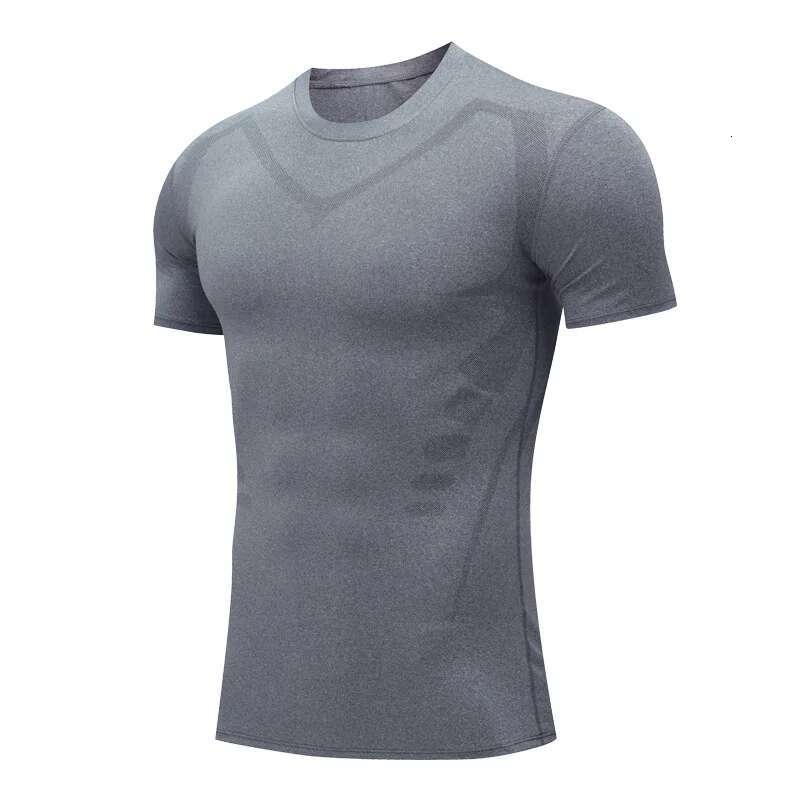 Ddmyoutdoor China Domestic Summer Short Sleeve Gym Sport Top Men Compression Running T Quick Dry Football Fiess Shirt Bodybuilding Tees Sportswear