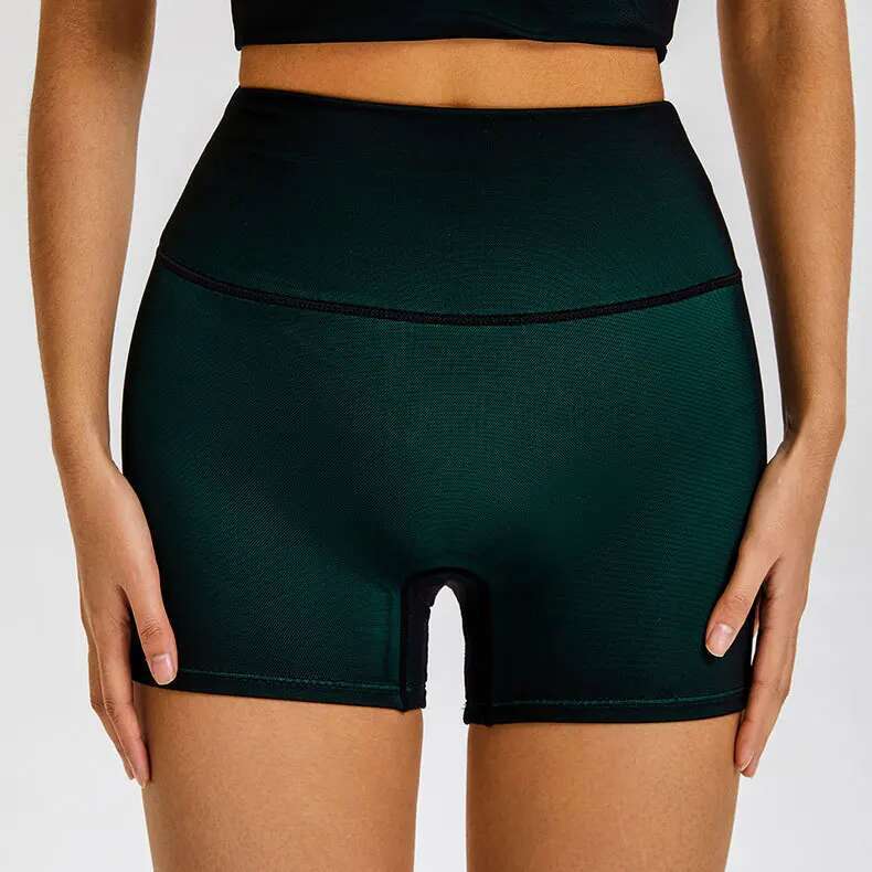 Ddmyoutdoor China Domestic Mermaid Curve Spring Summer New Gradient Mesh Sexy Sports Cool Feel Lifting Hips High Elastic Slim Fit Shorts Gym