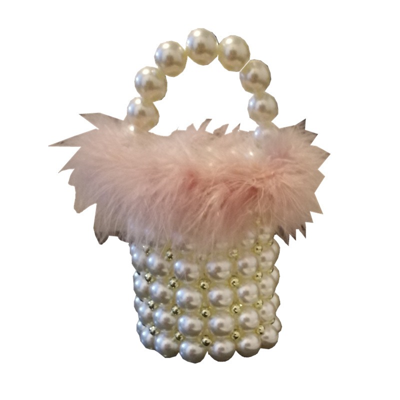 Handcrafted Vintage Celebrity Fairy Handbag with Pearls & Beads - Crossbody, Shoulder, and Handheld Options
