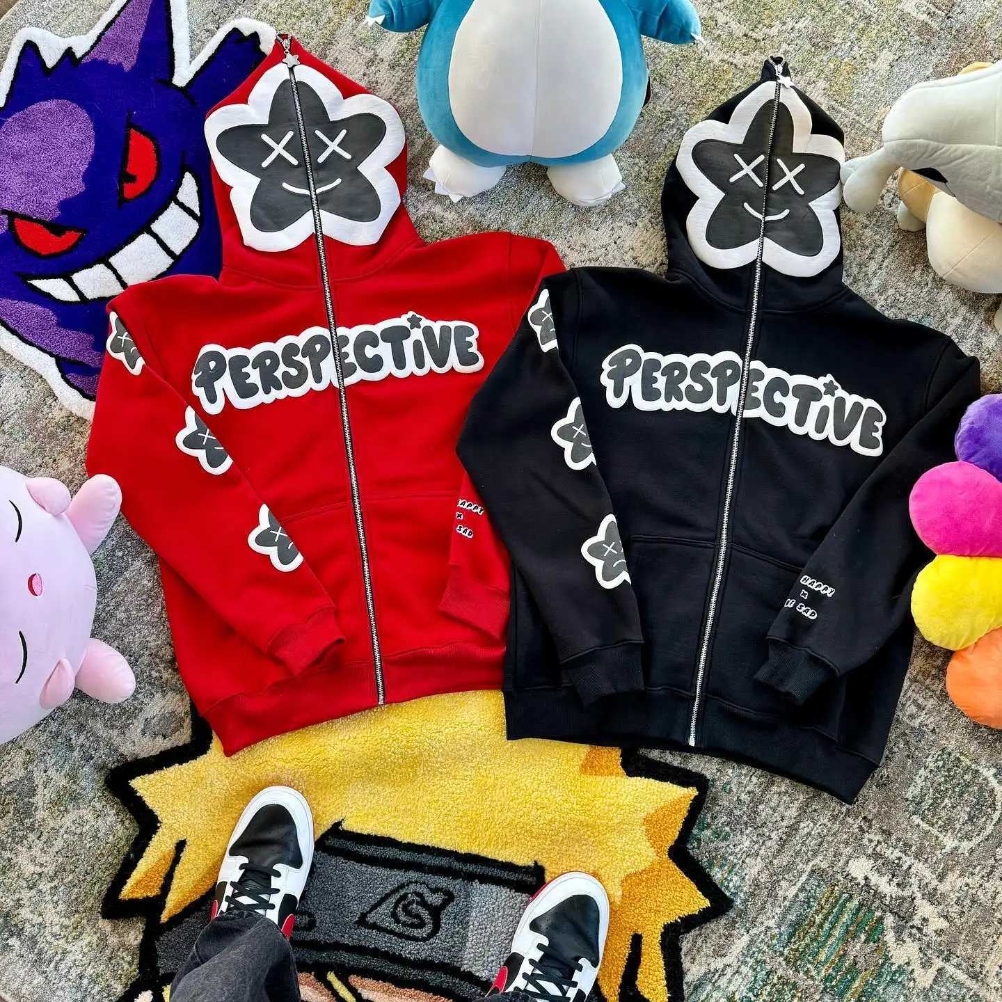 Y2K Zip Up Hoodie Stars Print Gothic Punk Sweatshirt Men hoodies Sport Coat Pullover Gothic Long Sleeve Oversized Hoodie Jackets W250117