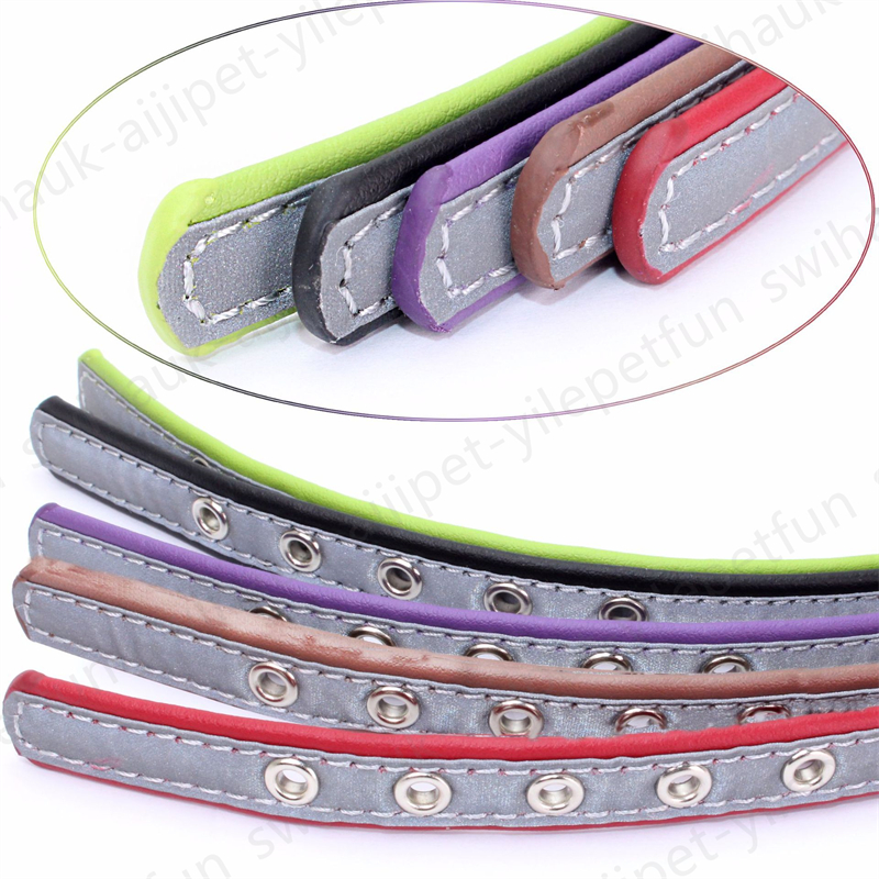 Collars Reflective Dog Collar Multicolor Cute Dogs Cat Collars Adjustable Buckle Collar Necklace Pet Supplies