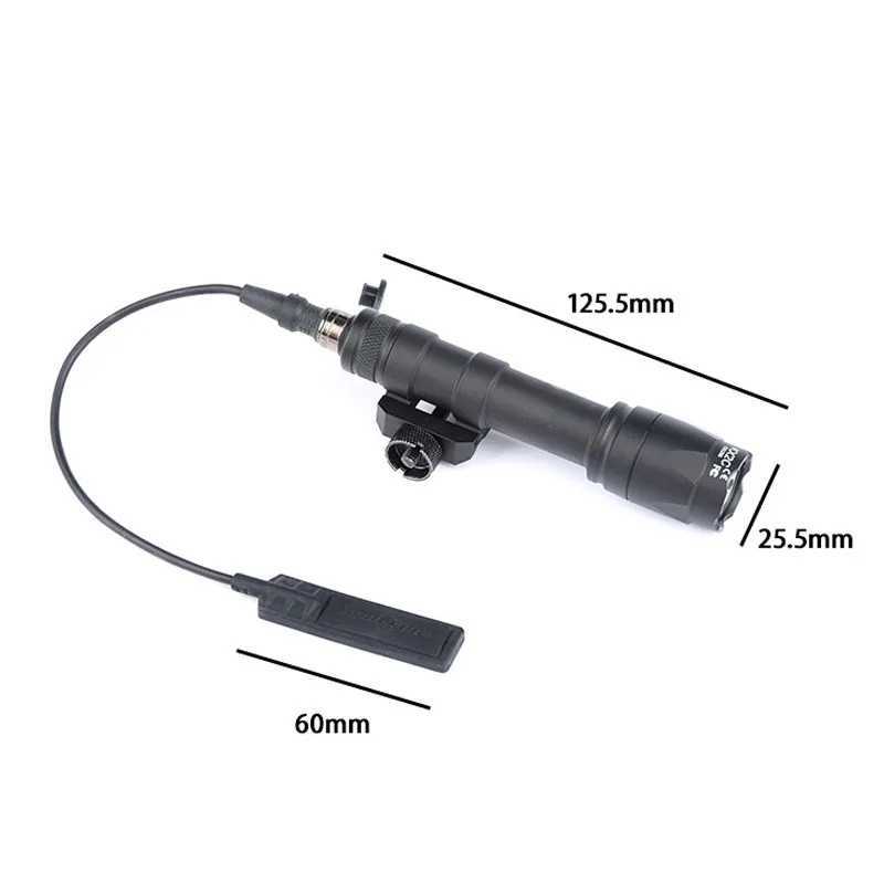 Tactical WADSN M600C Weapon Gun Light Lantern Rifle Flashlight Pistol Scout Light Torch Hunting Picatinny RailW241227