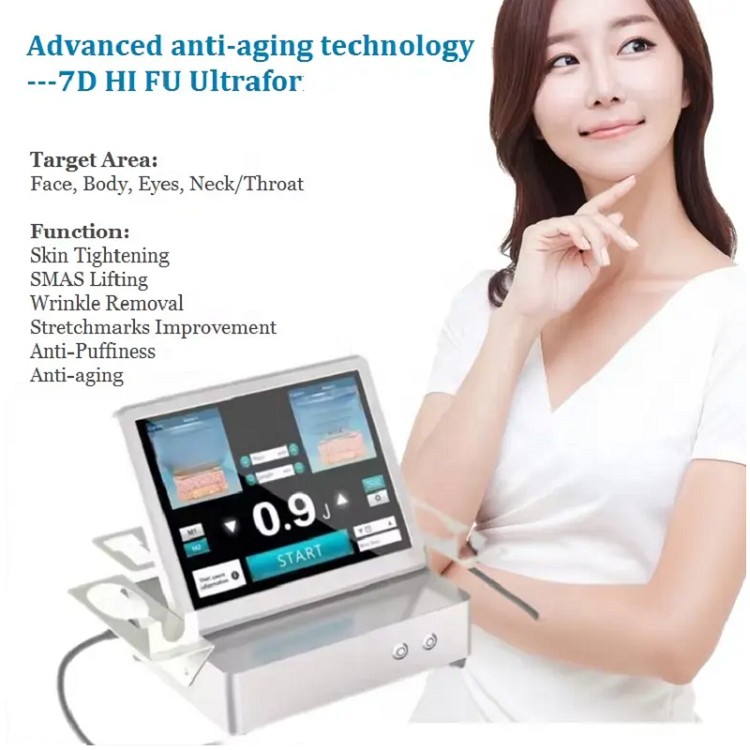 Facial Lifting 7D High Intensity Focused Ultrasound Slimming Machine Hifus 7 D Anti-aging Skin Tightening HIFU 7D Body Shaping