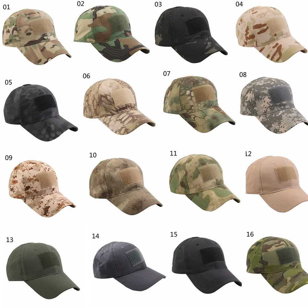 Outdoor Camouflage Baseball s Adjustab s Tactical Airsoft Fishing Hunting Hiking Basketball Snap HatsXJ250116