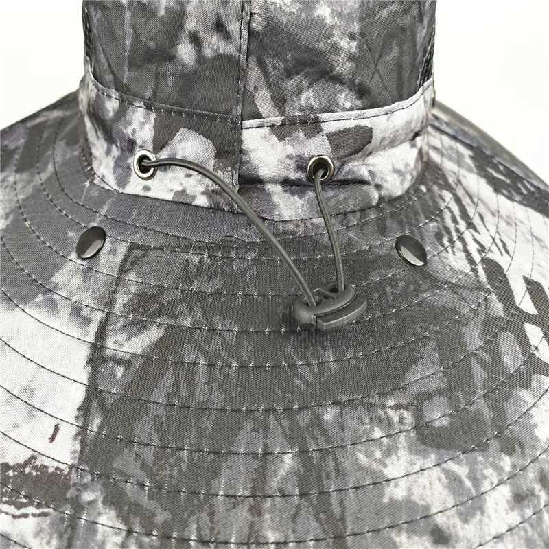 Sunshade hat Breathab Sun protection Mens summer Anti UV fishing hat Big edge face Covering Mosquito proof Fisherman Sun hatXJ250116