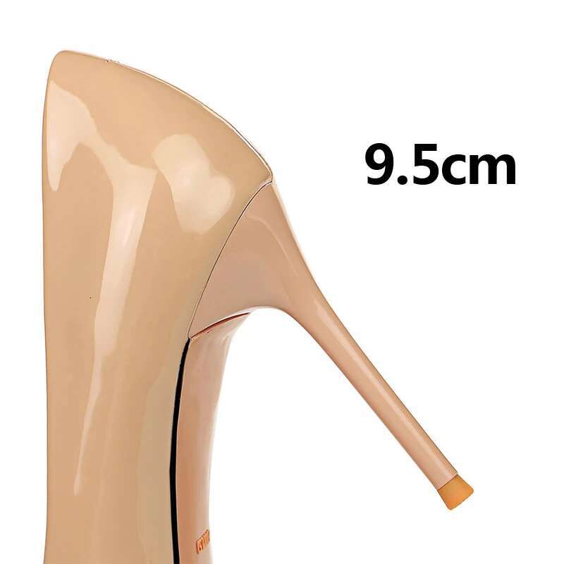 BIGTREE Metal Button Woman Pumps Patent Leather High Urious Sexy Party Shoes Stiletto Heels Ladies Large Size 43