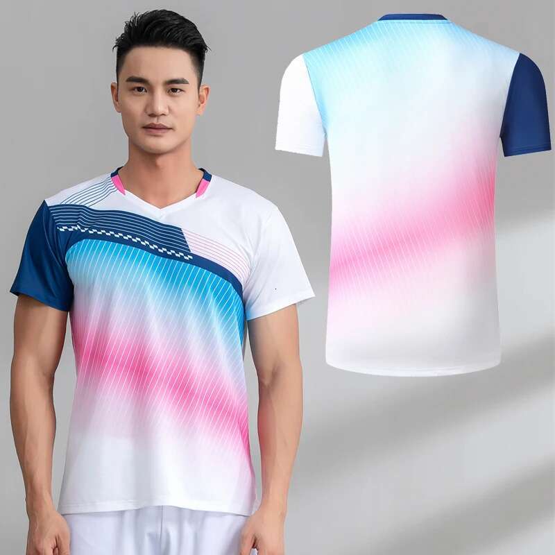 Ddmyoutdoor China Domestic Badminton Sport Tennis Shirts Men Table Uniforms Volleyball Ping Pong Clothes Training Team Game Jerseys Running Fiess Tee