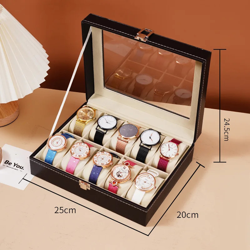 2/3/4/5/6//10/12/20 Girds PU Leather Watch Bracket Display Box Holiday Gifts Watch Display Jewelry Box 250117