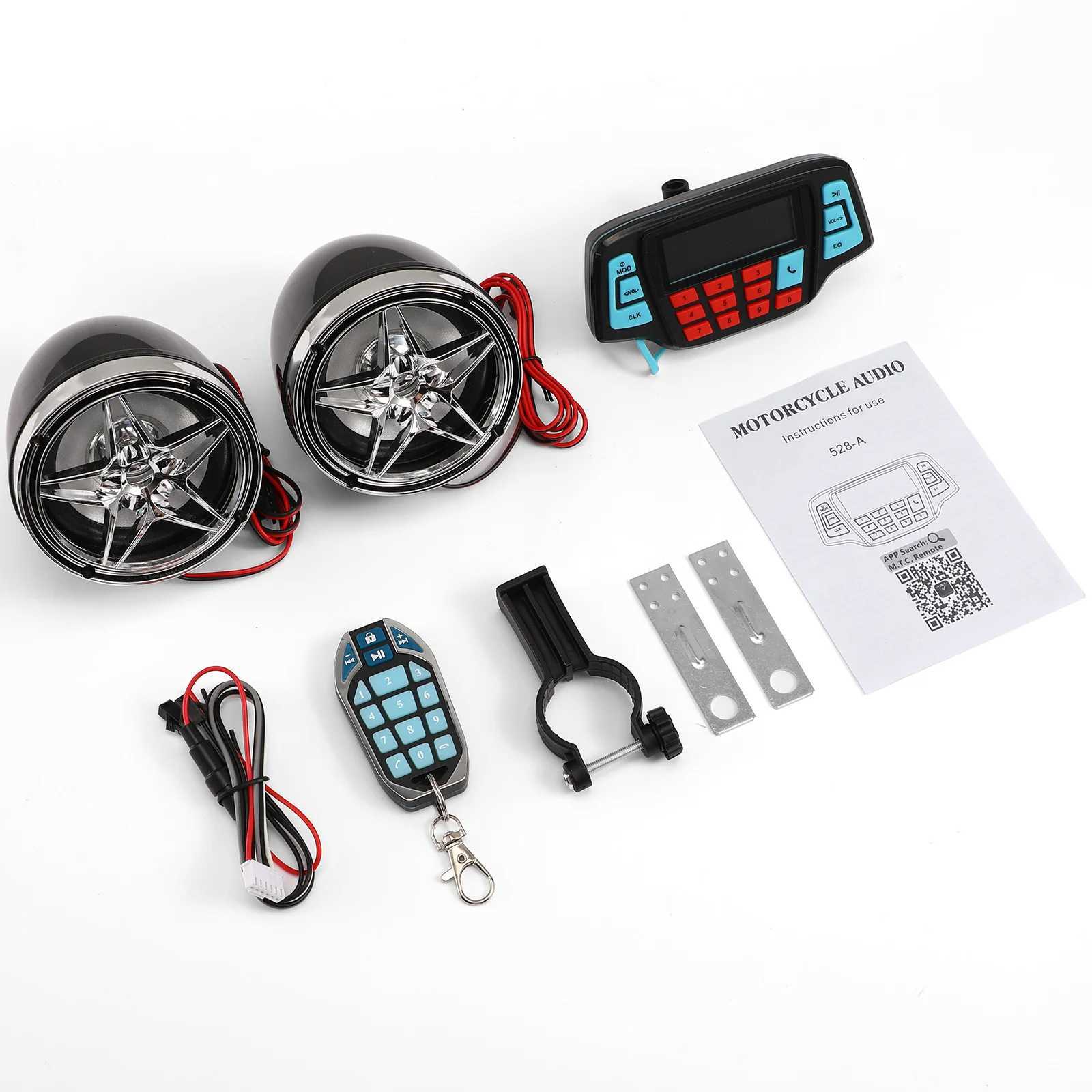 Car Audio Car Radio Motorcycle Waterproof Speaker Set Outdoor Speakers Portable R250526