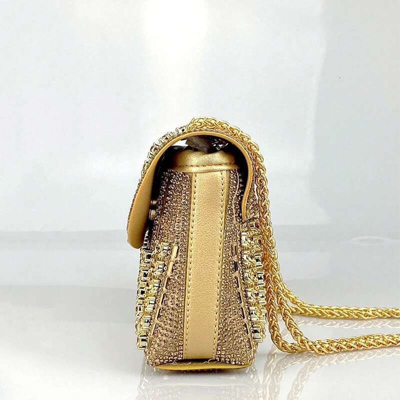 JIOMAY Glamorous Wallets For Designer Bags Dia Shoulder Women Party Portable Messenger Gold Bag