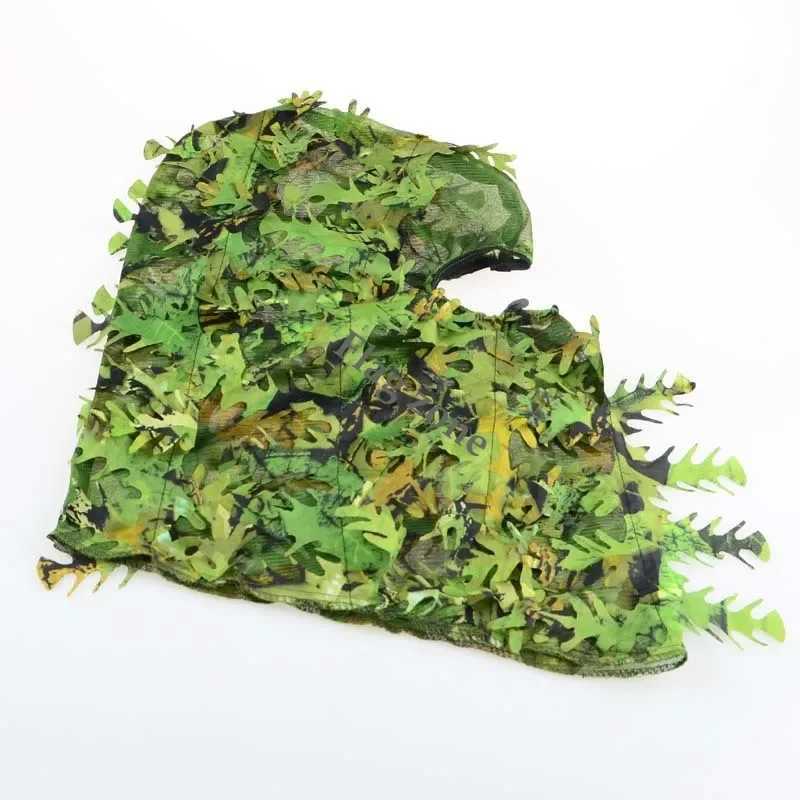 3D Camouflage clava Full Face Mask Wargame Ghillie Suits Accories Fishing Hunting Gear Hood Hat CS Tactical AirsoftXJ250116