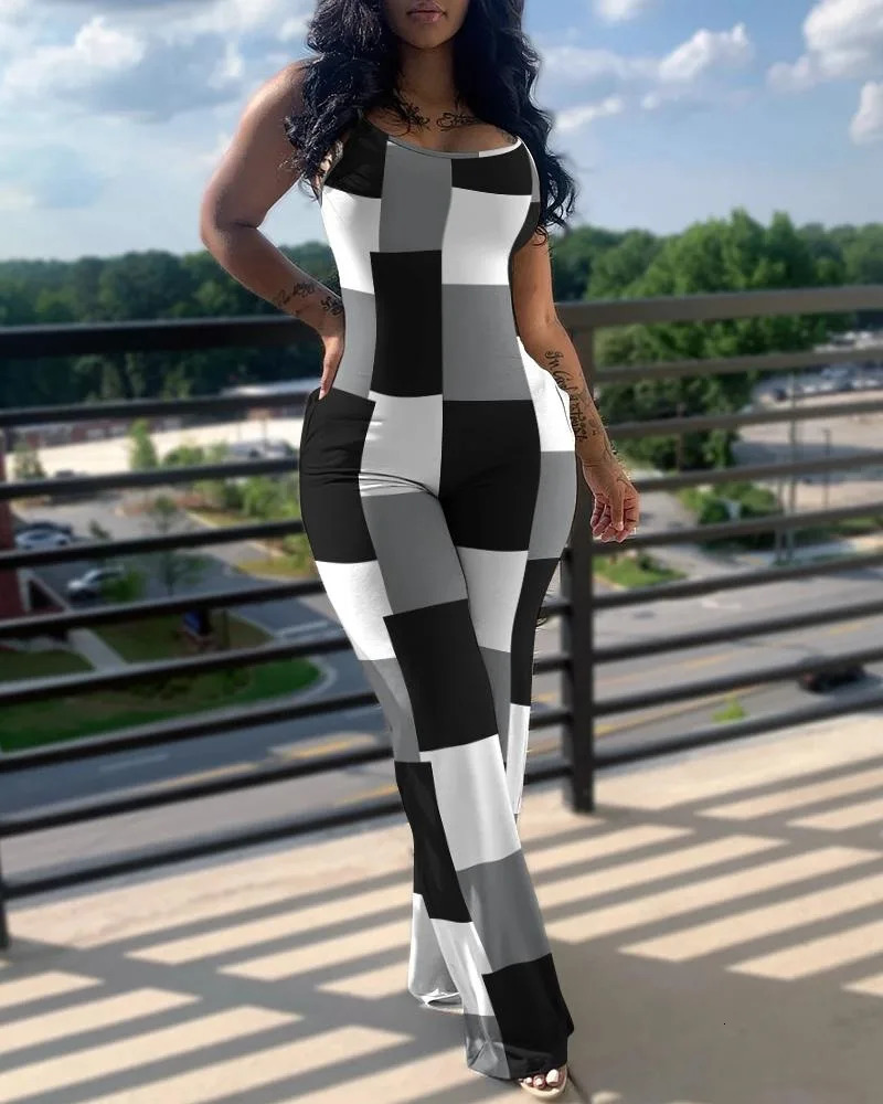 Jumpsuits Women Backless Fashion Bodysuit Women Sleeveless Bodycon Sexy Rompers Off-the-shoulder Streetwear Casual Jumpsuits 250107