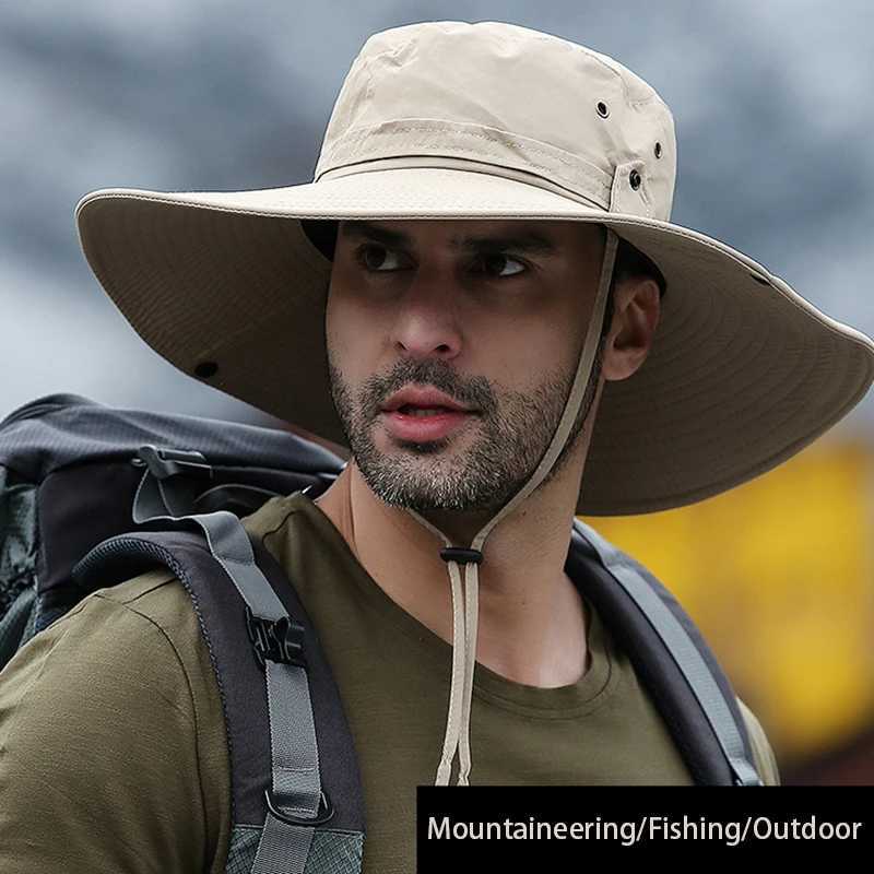 Adjustab Outdoor Fishing Hat Sunscreen Protection Breathab Sunshade Foldab Men Women Hiking Cam Casual FishingXJ250116