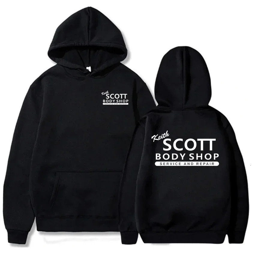Tree Hill Hoodie Keith Scott Body Shop Hoodies Unisex Sweatshirts Autumn Winter Fleece Hooded Pullovers Graphic Sudadera Mujer 250114