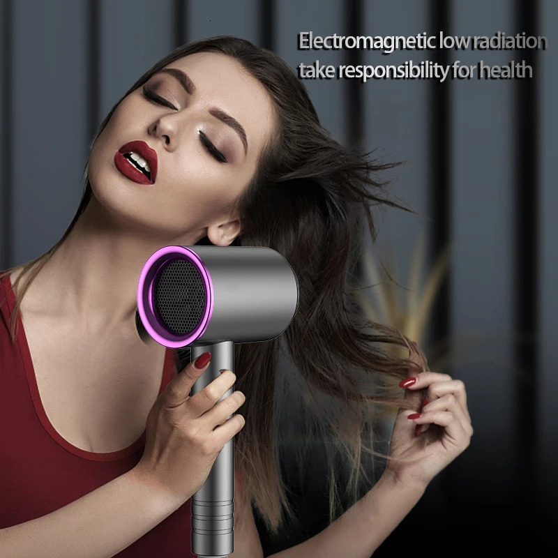 Professional Hair Dryer For Women Safe Low Radiation Electric Hair Brush Blue Light Negative Ion Collagen Hair Care Dryer 250114