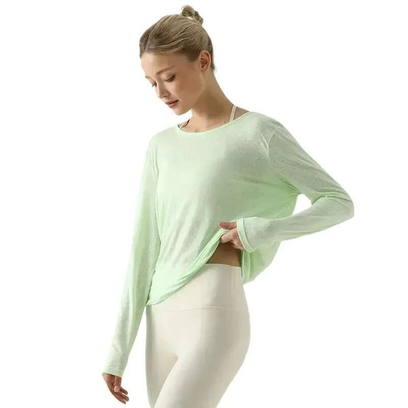 Ddmyoutdoor China Domestic Wholesale USA Israel Long Sleeve Yoga Shirts Sport Top Fiess Clothes Wear