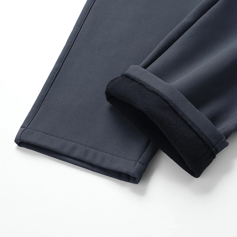 Winter Running Pant Windproof Cashmere Thicken Fleece Sweatpants Men Joggers Cotton Warm Pants Male Waterproof Thermal Trousers 250113