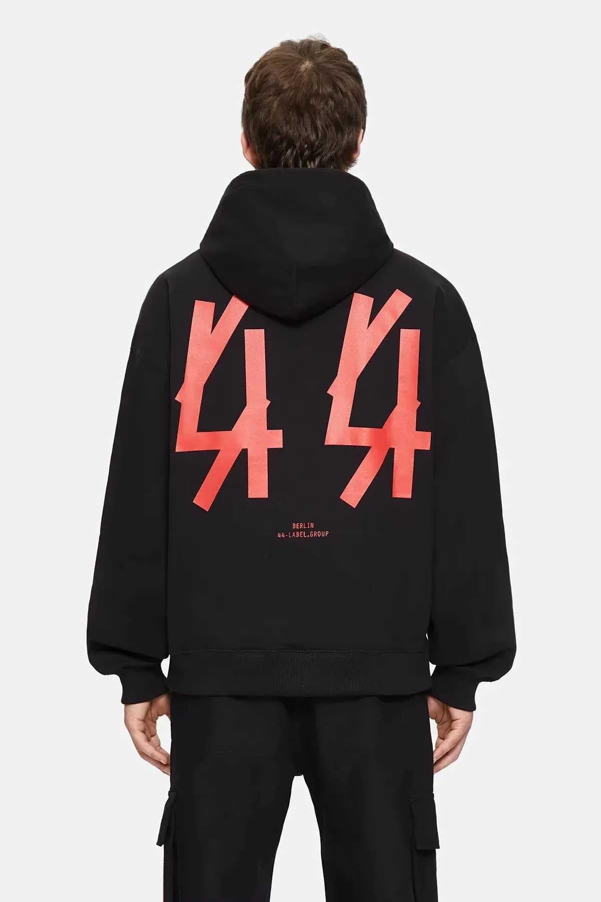 Men Women Fashion Hoodie Trend Brand Funny 100%Cotton Men Printed 44 LABEL GROUP Hoodies Sweatshirts Couple Strtwear PulloverC250118