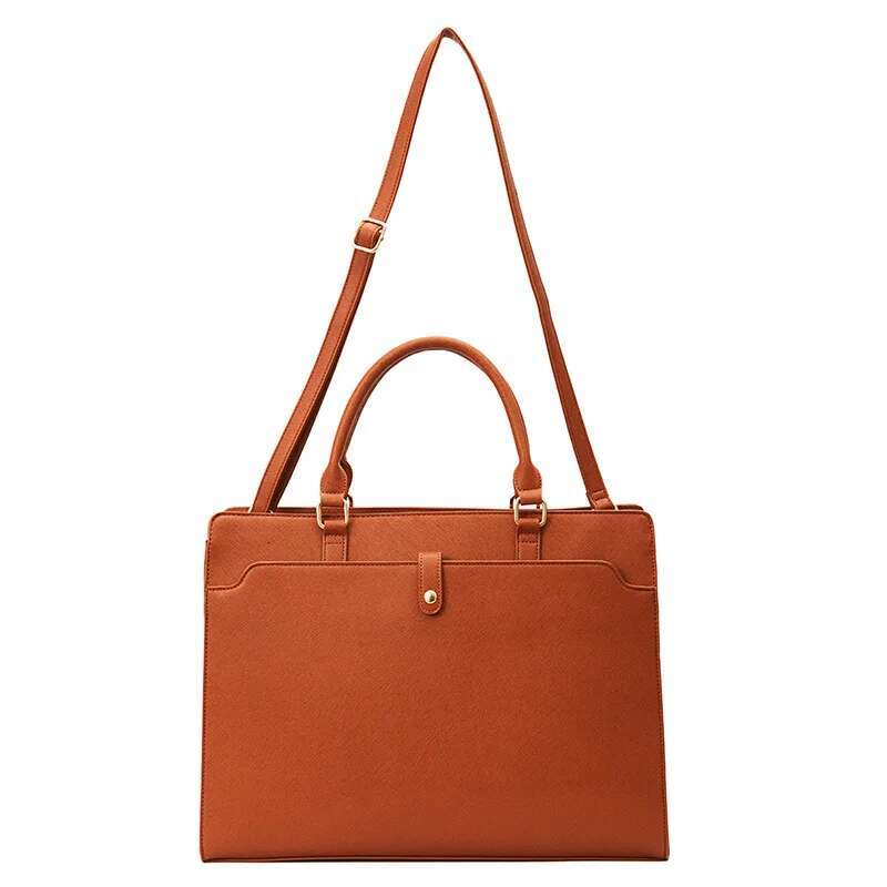 Brand Lady PU Leather Women Handbag Messenger Laptop Bag 15.6,16 Inch,Lady Shoulder Case For Book Air Pro PC Notebook 236