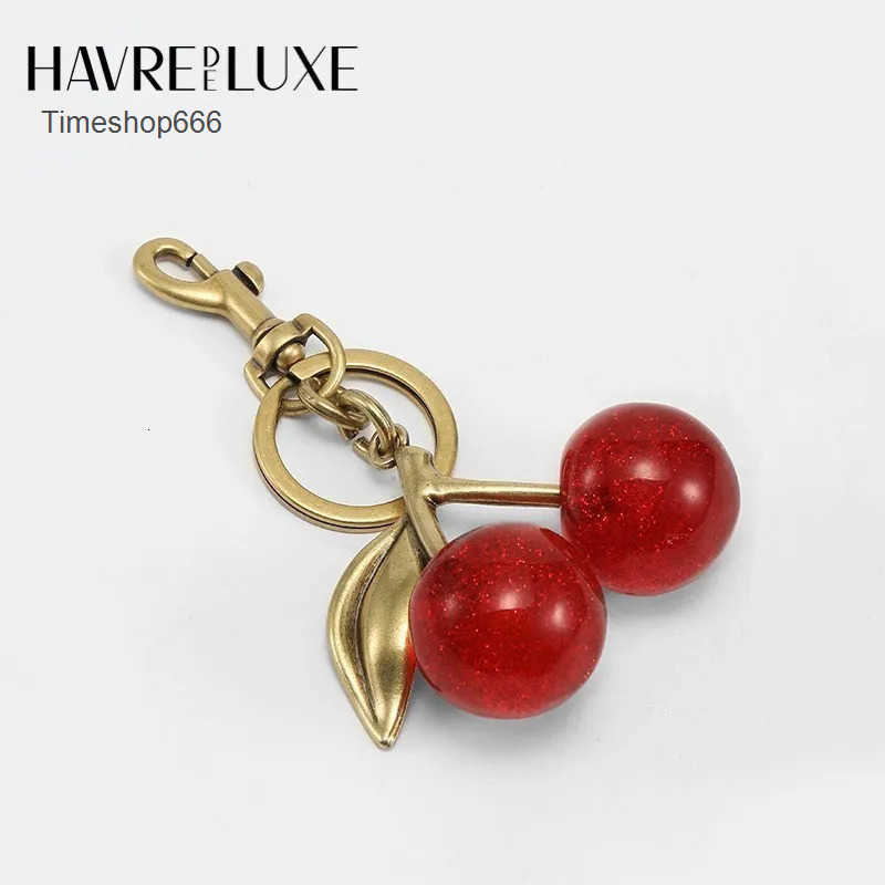 Key Rings 2024Key Rings bag accessories bag charm Handbag pendant handbags keychain womens exquisite Internet-famous crystal Cherry car accessories high-grade