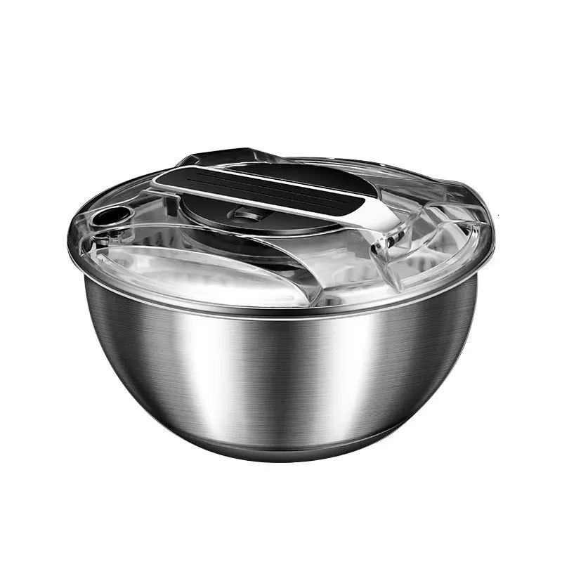 Automatic Electric Salad Spinner Food Strainers Salad Making Tool Multifunctional Vegetable Washer Salad Vegetable Dryer Mixer 250116