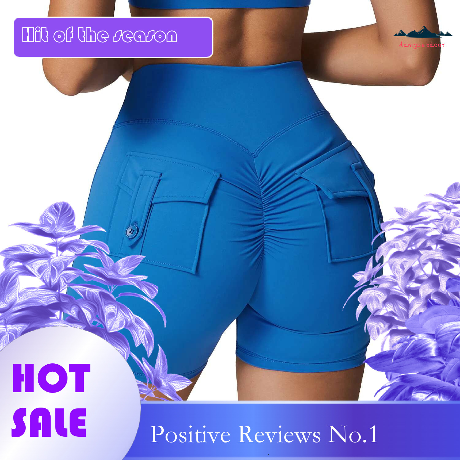 Ddmyoutdoor China Domestic Mermaid Curve Naked Women S High Waist Hip Lifting Sports Shorts Quick Drying Workwear Pocket Fiess Yoga Pants