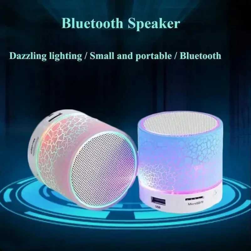 Car Audio Bluetooth Speaker Mini Wireless Loudspeaker Crack LED TF Card USB Subwoofer Portable MP3 Sound Wireless Speaker for Smart Phone H250118