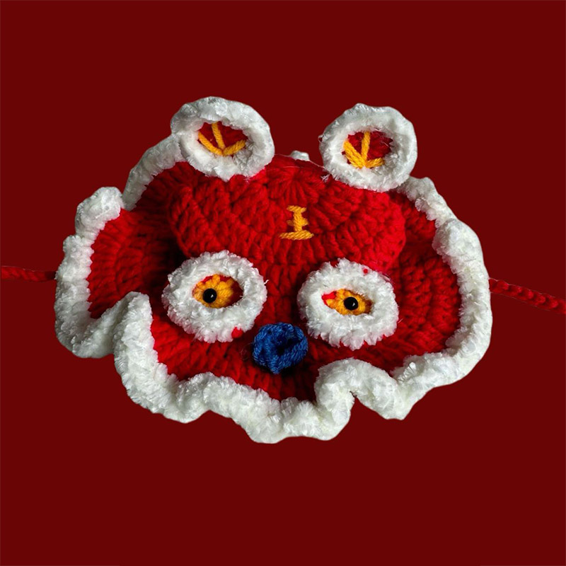 Cute Refined Cat Hat Elastic Autumn Winter Pet Hat Puppy Kittens Knitted Hat Party Photo Shoot Props Decoration Cat Accessories
