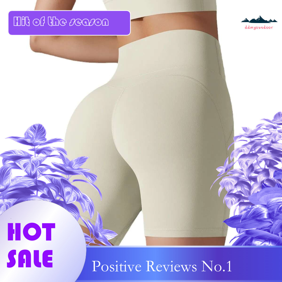 Ddmyoutdoor China Domestic Mermaid Curved High Waist Hip Lifting Panties No Embarrassment E Sports Shorts Running Fiess Yoga Pants Women