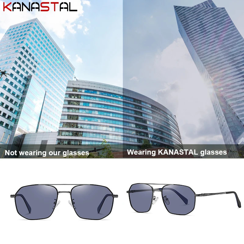 Women Anti UV Sunglasses Men Polarized Sun Glasses Metal Eyeglasses Frame Driving Camping Beach Travel Shade Eyewear 250109