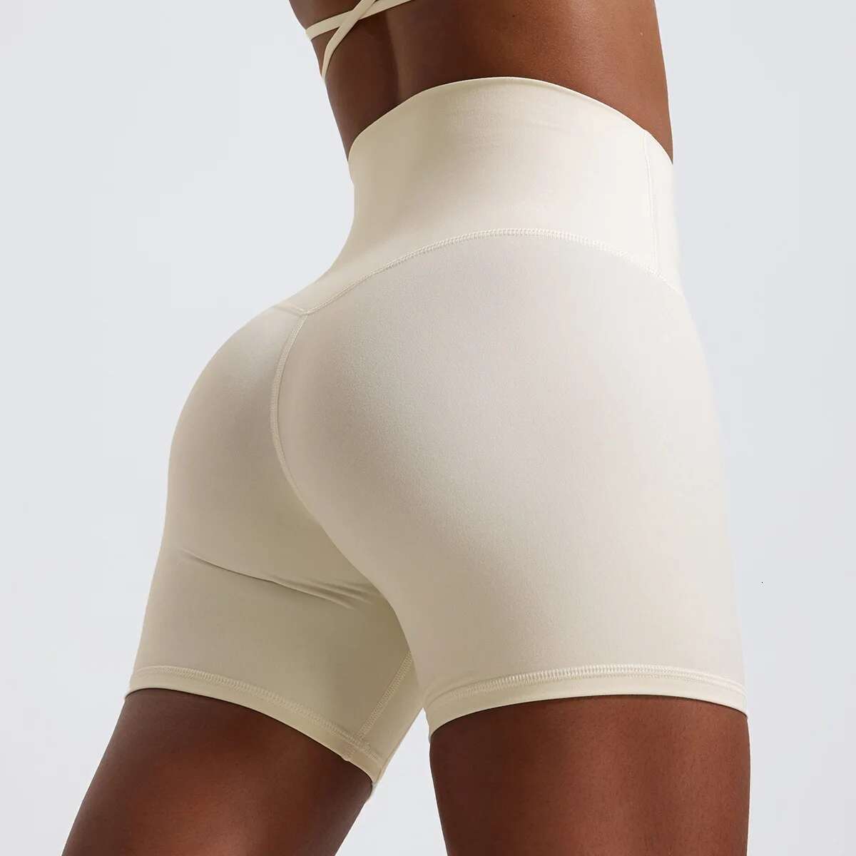 Ddmyoutdoor China Domestic INS Star Popular Yoga Running Fiess Elastic Shorts Mermaid Curve New High Waist Hip Tight Sports Sport Type