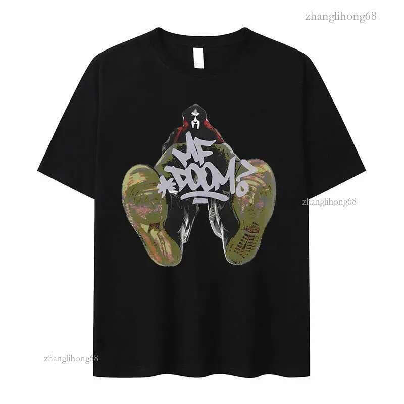 Rapper Mf Doom 2024 New T-shirt Madvillain Metal Face Graphic T-shirts Men Women Hip Hop Retro Oversized T Shirt Punk StreetwearM240710