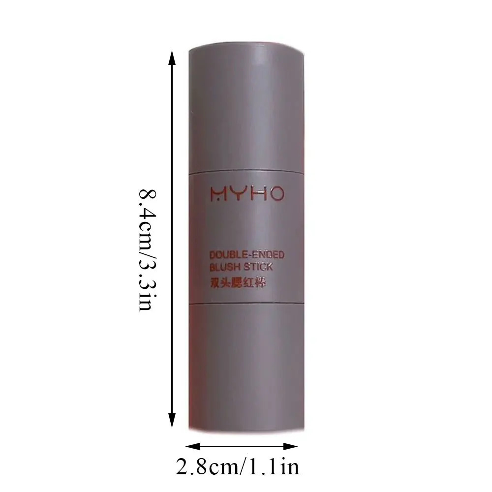 Blush Stick Double-ended Expansive Color Natural Long Lasting Matte Makeup Monochrome Creamy Rouge Blush Stick 250110