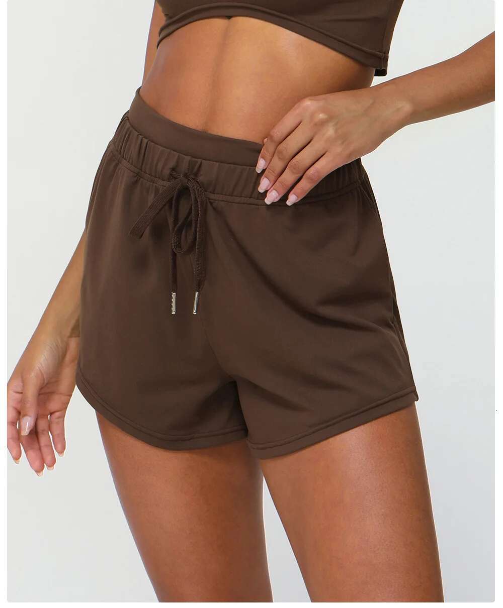 Ddmyoutdoor China Domestic Mermaid Curve Fake Two Piece Drawstring Waist Sports Shorts With Pocket Summer Workout Loose Casual Three Piece Pants For W